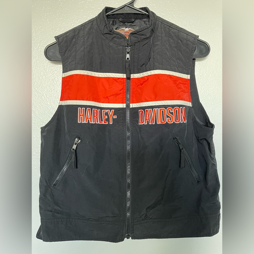 Harley-Davidson Black and Gold Embroidered Jacket
